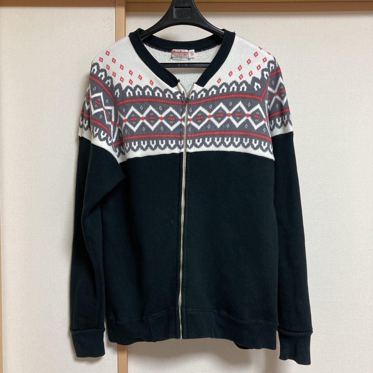 WAREHOUSE/ウエアハウス 雪柄フルジップスウェット スウェット FULL 