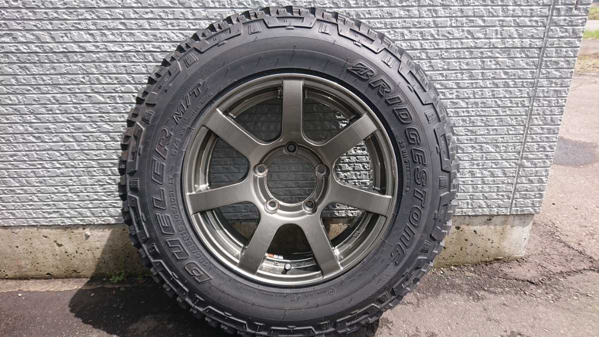  ジムニー用オリジン アルミホイール オフセット+20 BS.MT185-85-16タイヤ付き一本 未走行(社外品)｜売買されたオークション情報、yahooの商品情報をアーカイブ公開 - オークファン 5穴