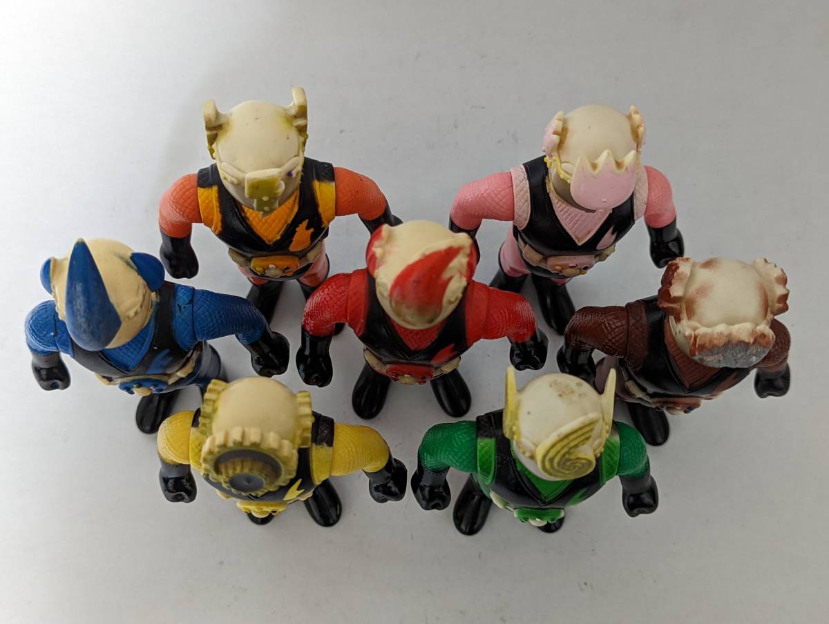 ポピー 忍者キャプター 雷忍 水忍 花忍 土忍 金忍 風忍 火忍 ソフビ  