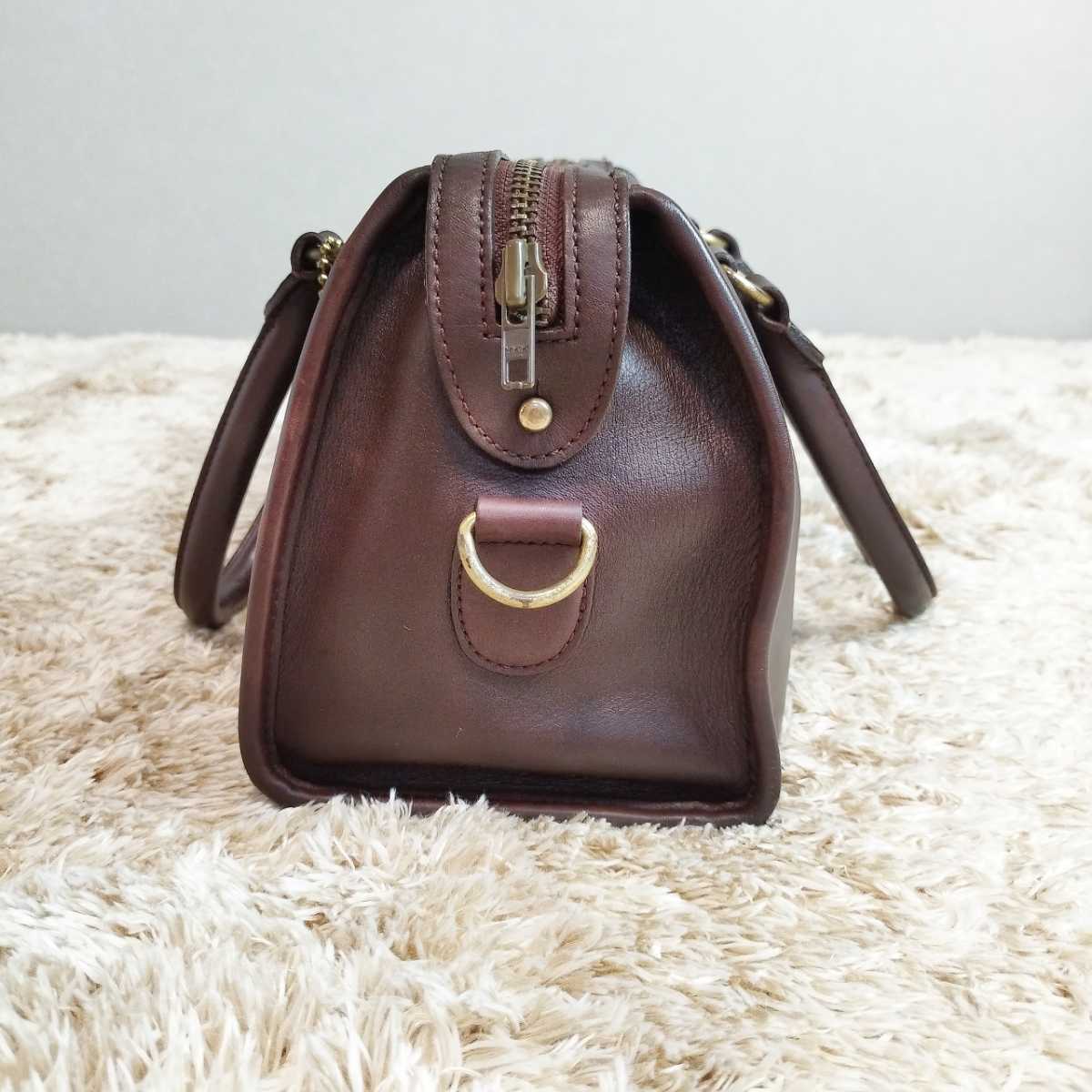 1円スタート】美品 COACH/オールドコーチ/レザー/本革/ハンドバッグ 