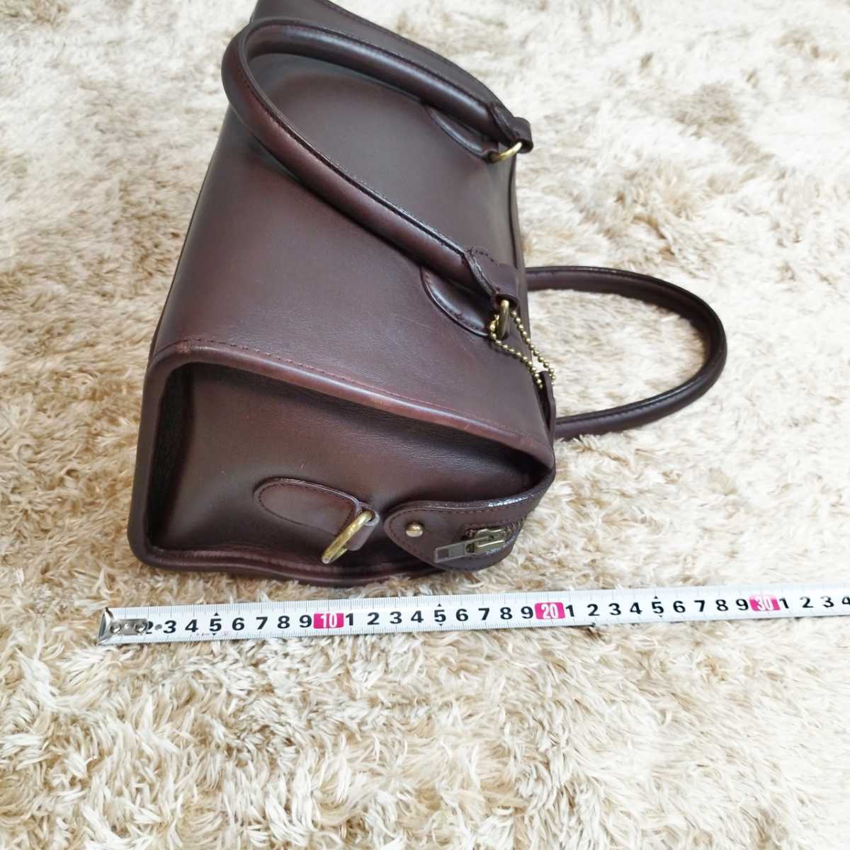 1円スタート】美品 COACH/オールドコーチ/レザー/本革/ハンドバッグ 