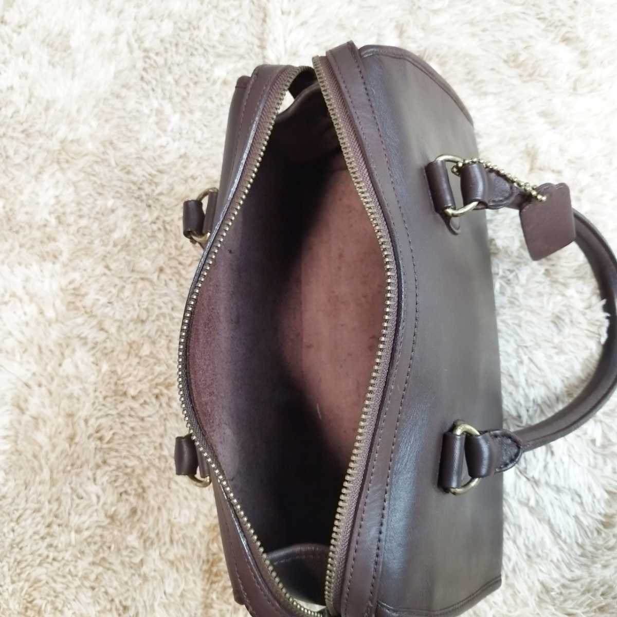 1円スタート】美品 COACH/オールドコーチ/レザー/本革/ハンドバッグ 