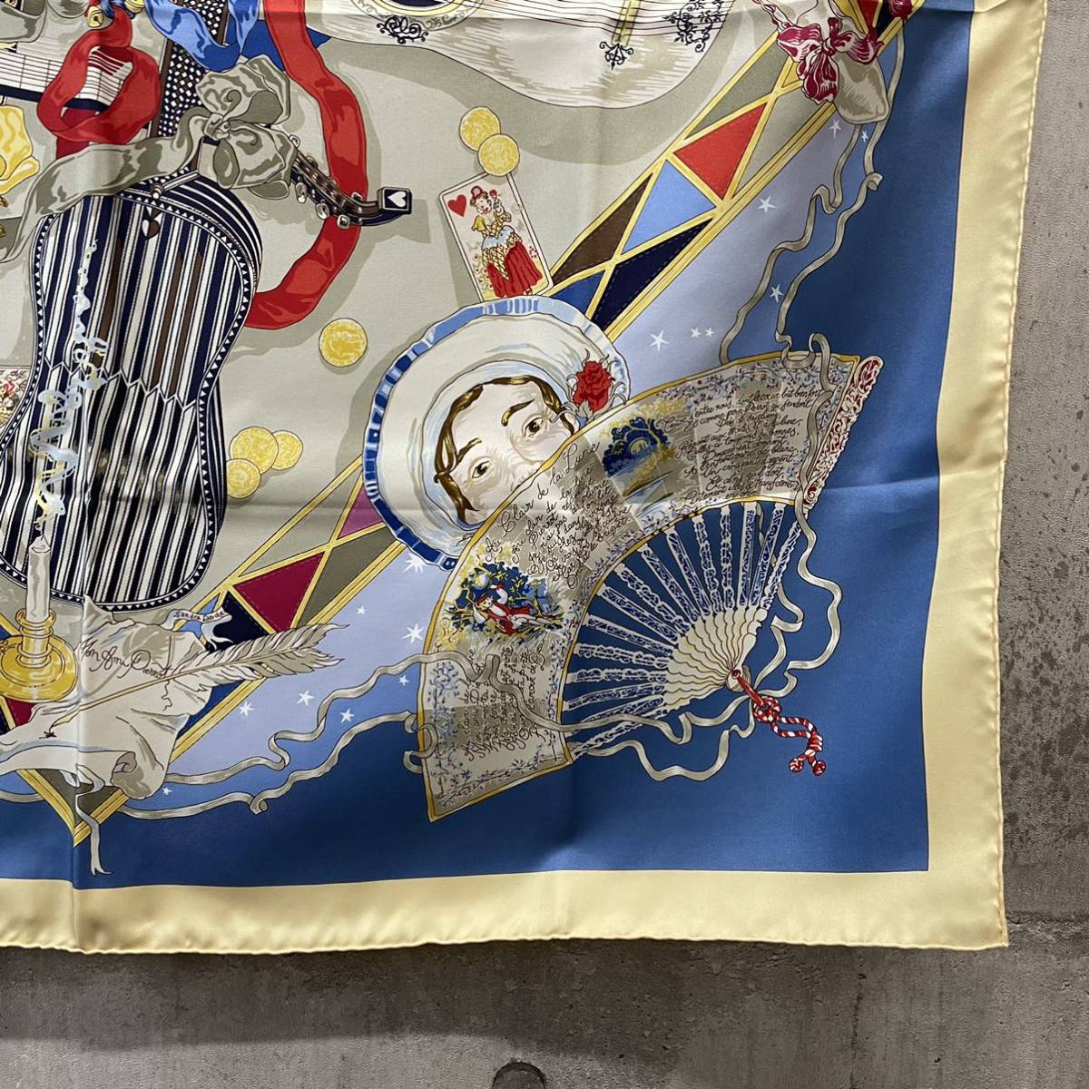 HERMES エルメス スカーフ カレ90 Mon Ami Pierrot 私の友達ピエロ 