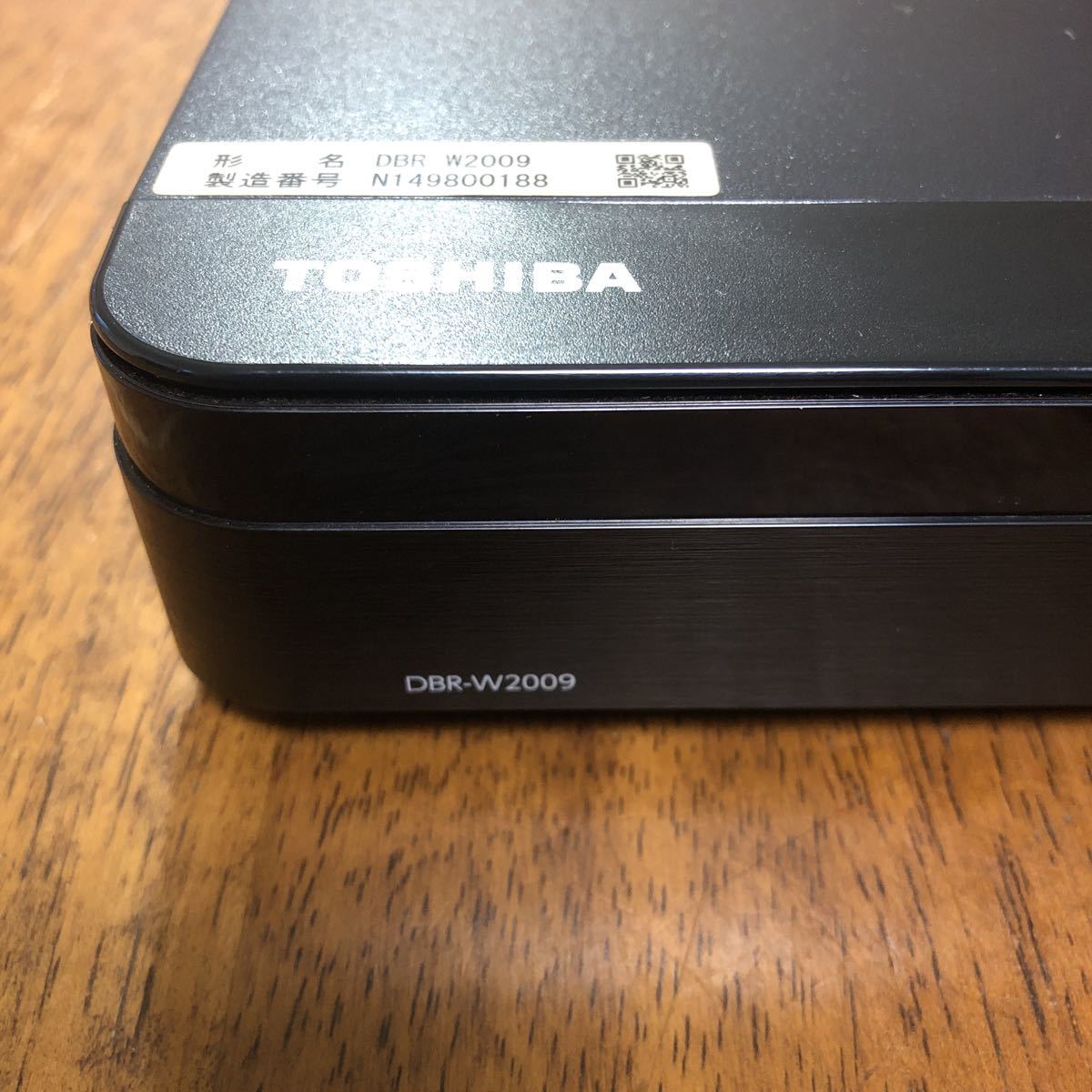 東芝REGZA ブルーレイディスクレコーダー DBRーW2009 2019年製 本物