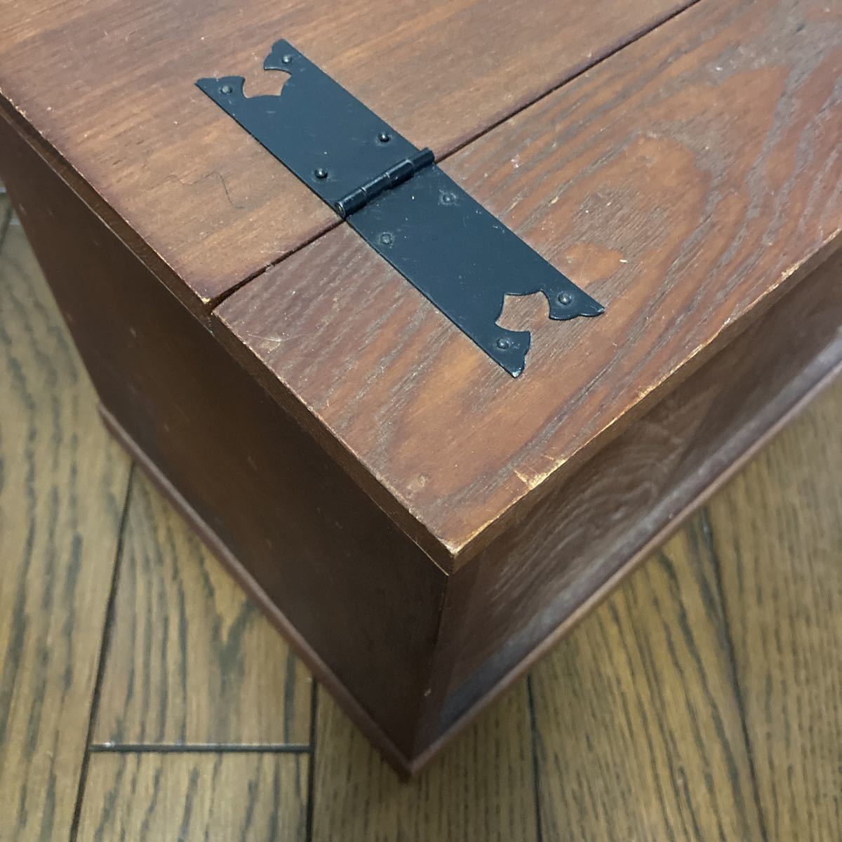 昭和レトロ WOODWARE-kS 木製 小物収納 ソーイングボックス 小物入れ 