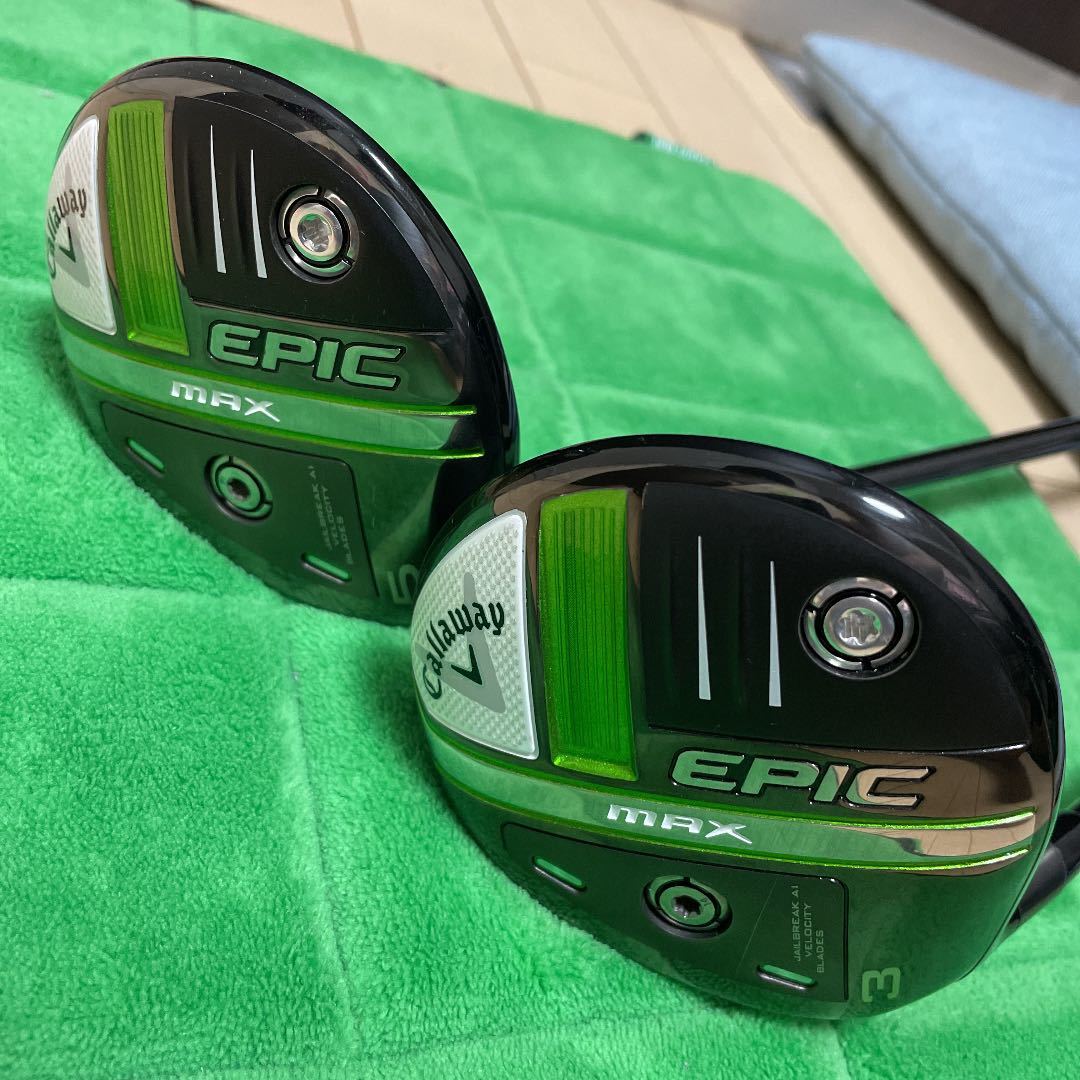 レフティ用　Callaway EPIC MAX フェアウェイウッド 3W 5W Callaway EPIC MAX 3w & 5wのセット レフティ用 CallawayEPICMAX