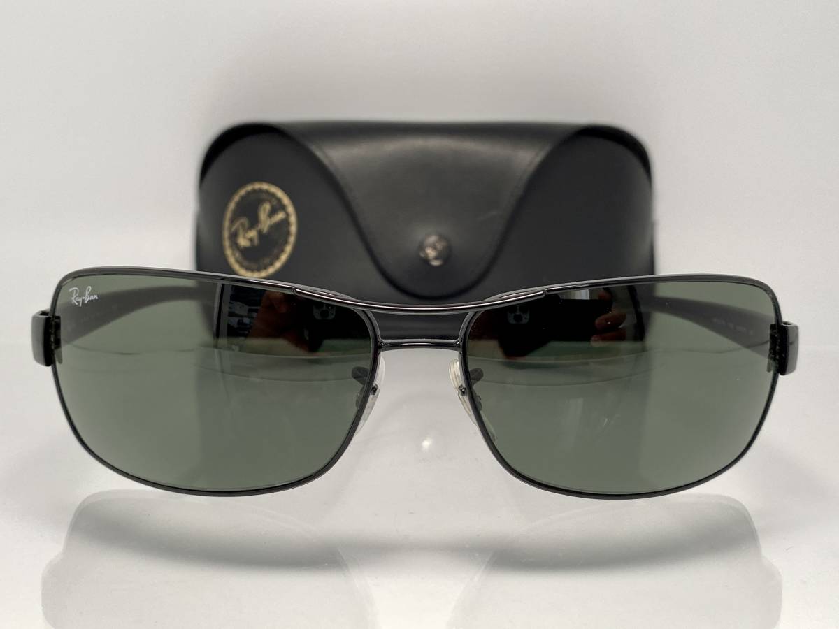 ケース付☆RAY-BANレイバン RB3379 黒ブラック/G-15 ティアドロップ 