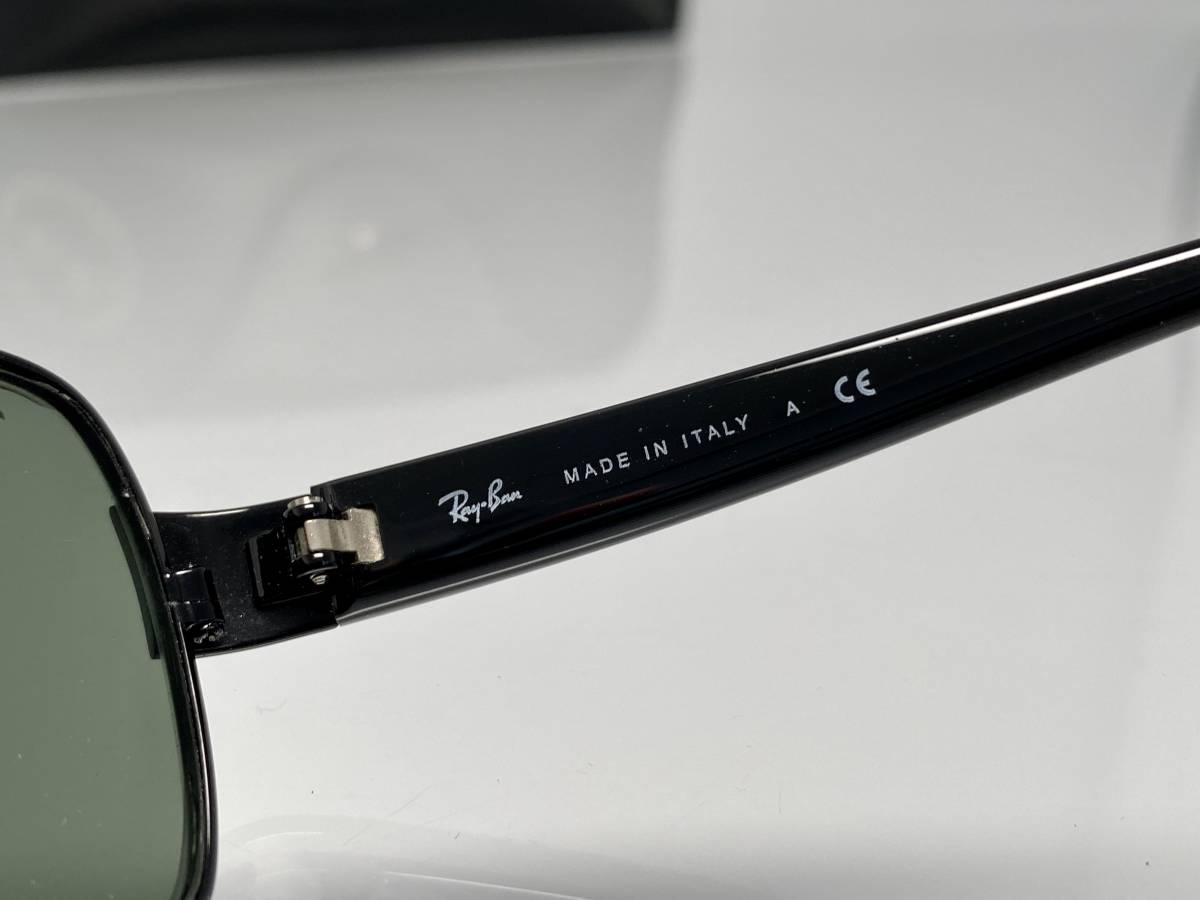 ケース付☆RAY-BANレイバン RB3379 黒ブラック/G-15 ティアドロップ 