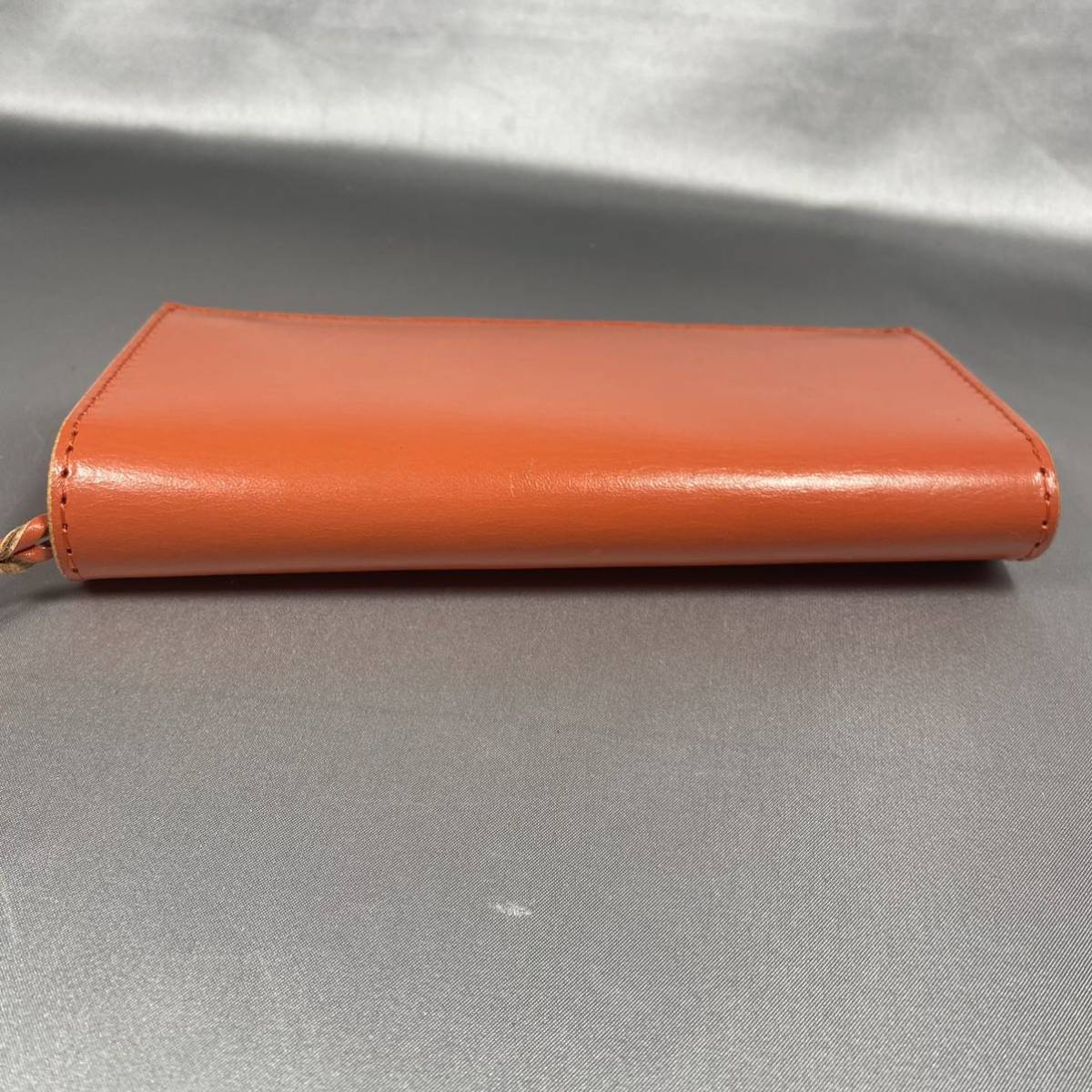 即決 美品 革蛸 二つ折り財布 長財布 ロングウォレット レザー