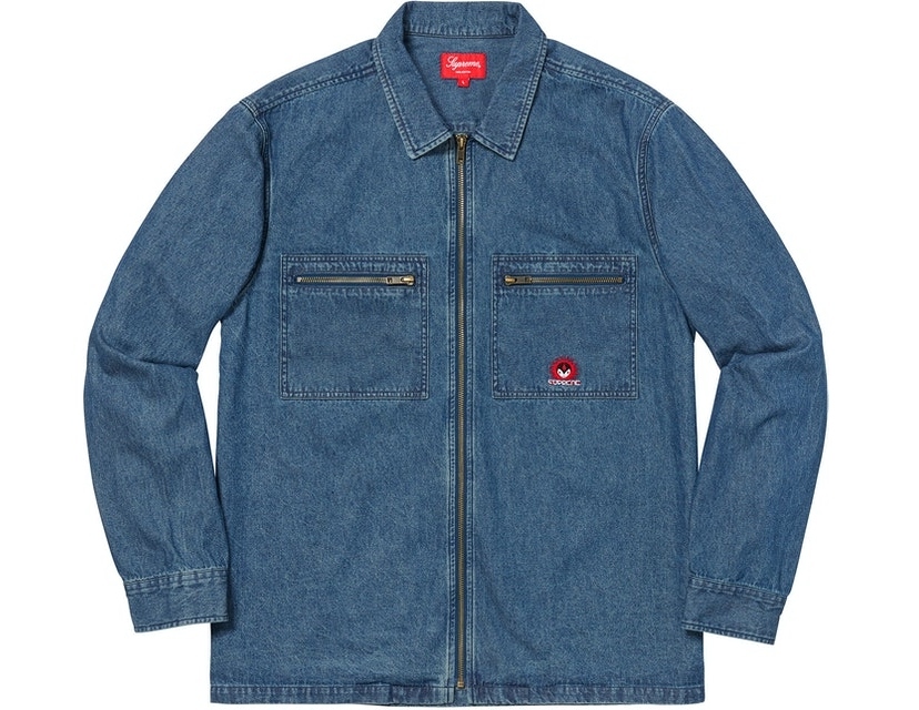 Supreme Vampire Denim Zip Up Shirt インディゴ XL シュプリーム  
