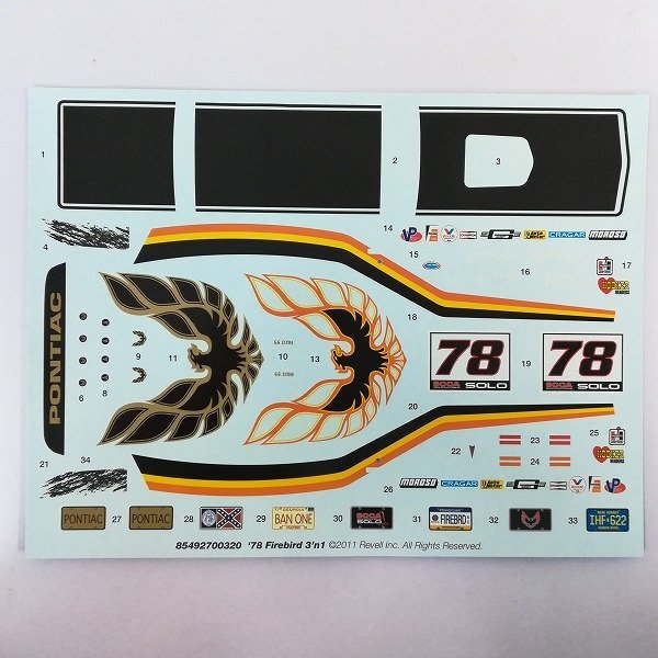 mG179b [未組立] 1/25 レベル'68 マスタング GT 2'n1 1/24 '78ポンティアック ファイアーバード3'n1 | プラモデル Q