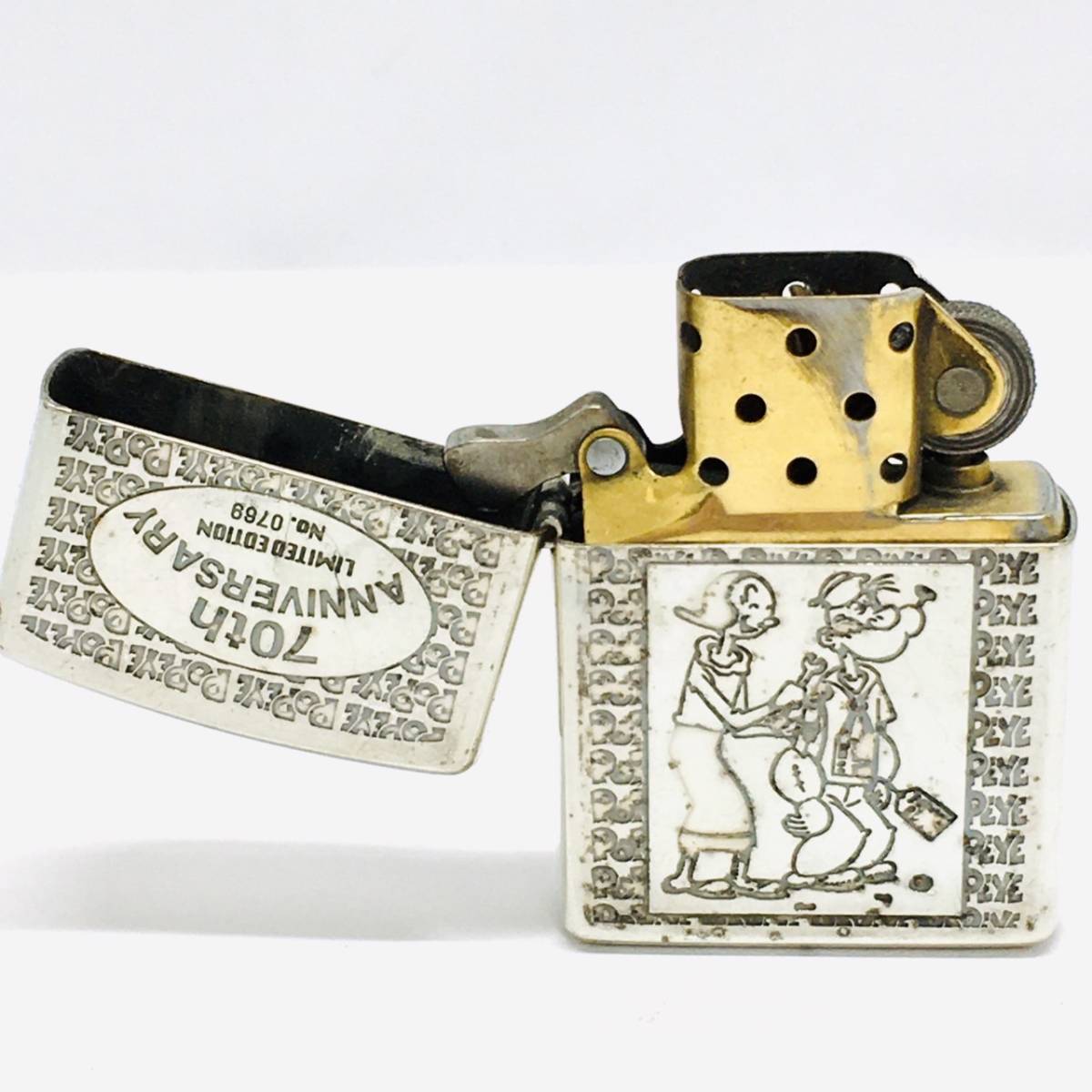 ポパイ zippo 70th anniversary （1円～ ☆Zippo/ジッポー 1998年製 