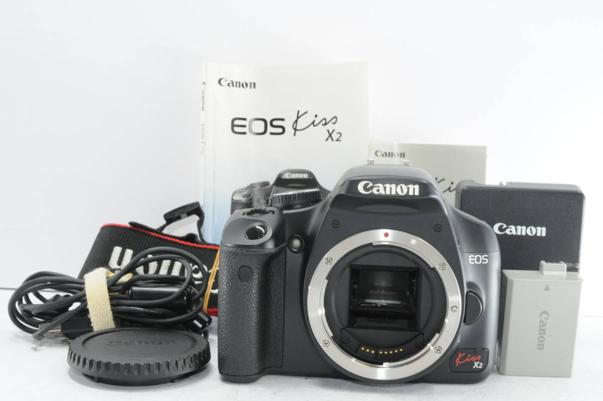 ★極上美品★ キャノン CANON EOS Kiss X2 ボディ ★完動品 ★付属品付き ★訳あり ＃6477 EOS CANON Kiss ★完動★#18024 ★極上美品★キャノン X9