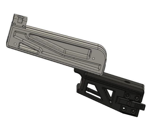 東京マルイ VSR-10シリーズ+メープルリーフ製MLCーS2 ストック用M4マガジンアダプタ ver.2 耐熱175℃