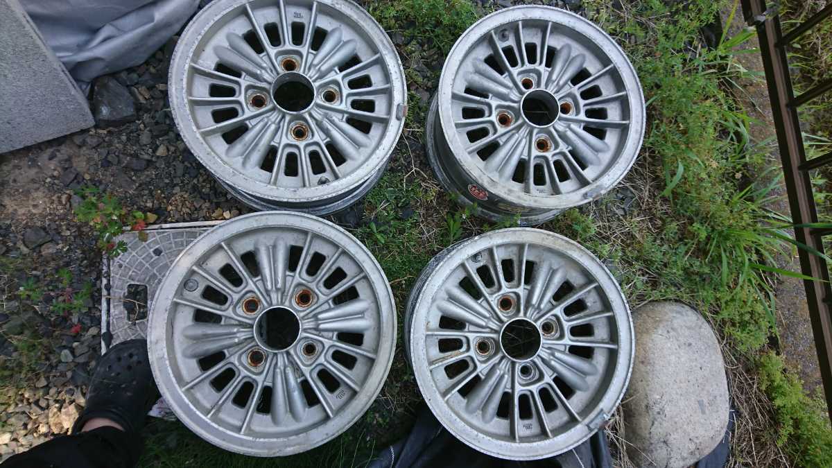 ALMEX アルメックス 13×5.5JJ+14 PCD114.3-4穴 ハブ径約73mm アルミ 