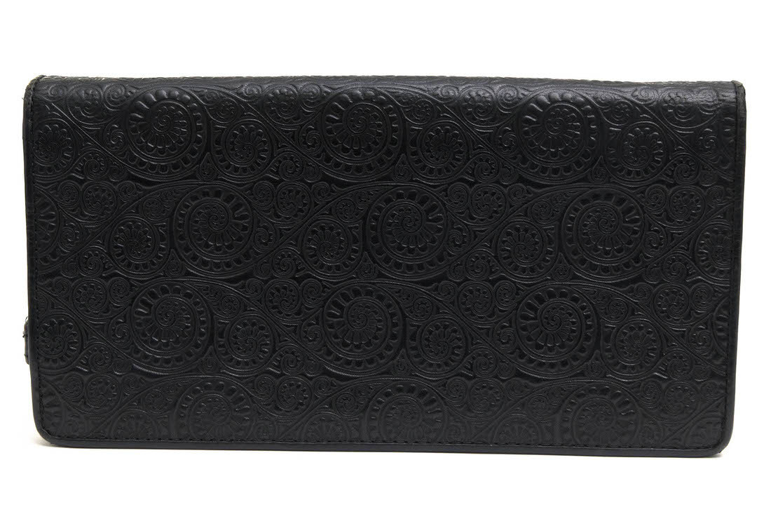 ガルニ ＧＡＲＮＩ 長財布 箱付 美品 GARNI ガルニ 長財布 Vine Pattern Long Wallet ミネルバリスシオ 牛革