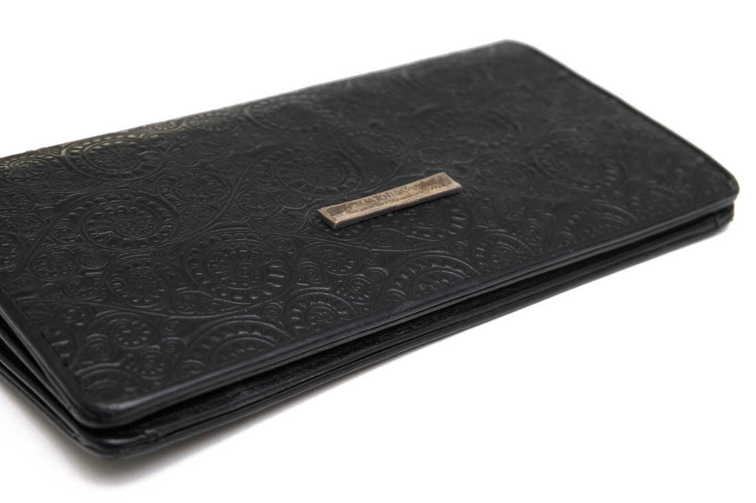 ガルニ ＧＡＲＮＩ 長財布 箱付 美品 GARNI ガルニ 長財布 Vine Pattern Long Wallet ミネルバリスシオ 牛革