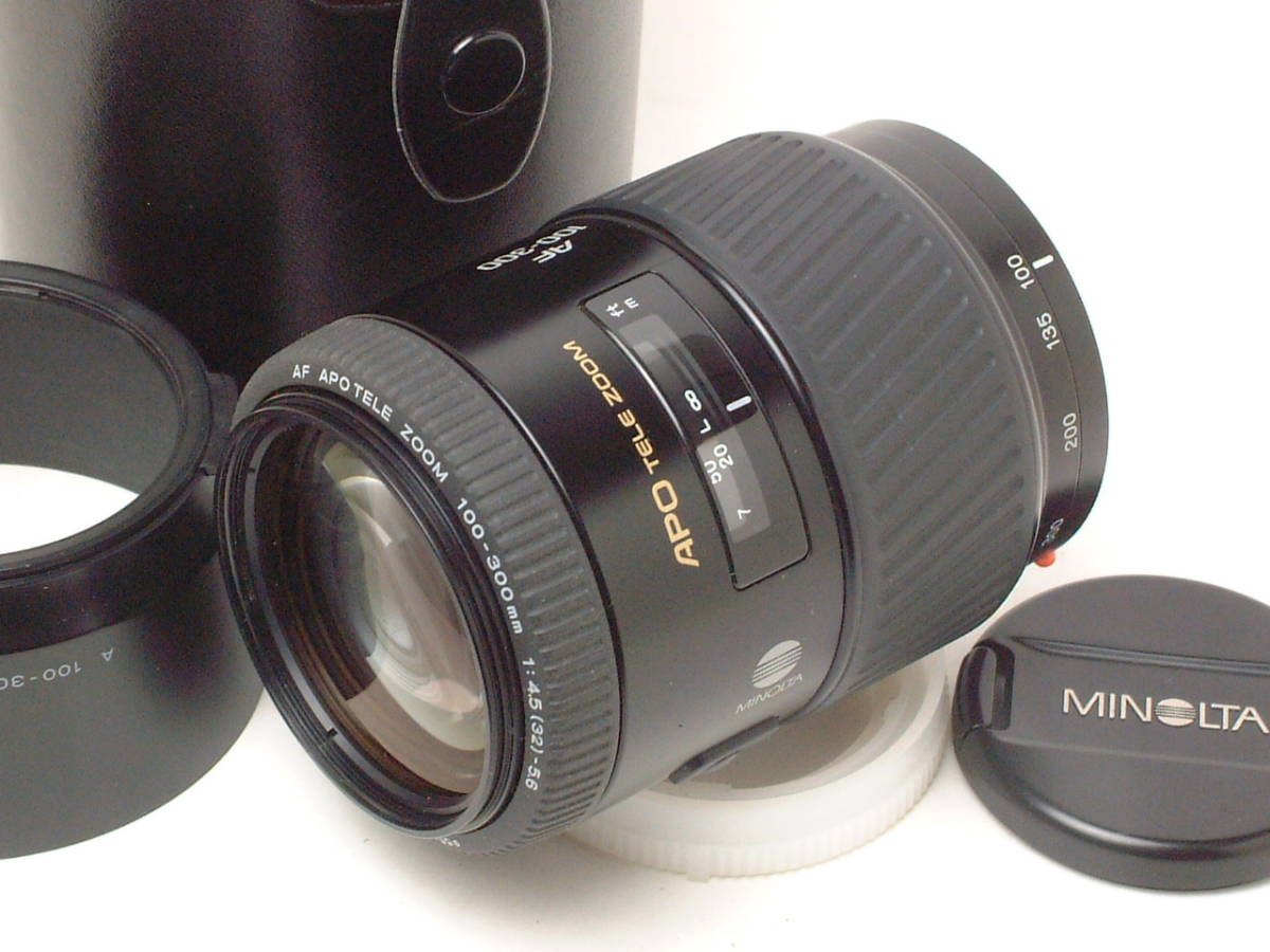 MINOLTA APO TELE ZOOM AF 100-300mm F4.5-5.6 外観程度良品 (美品中古)