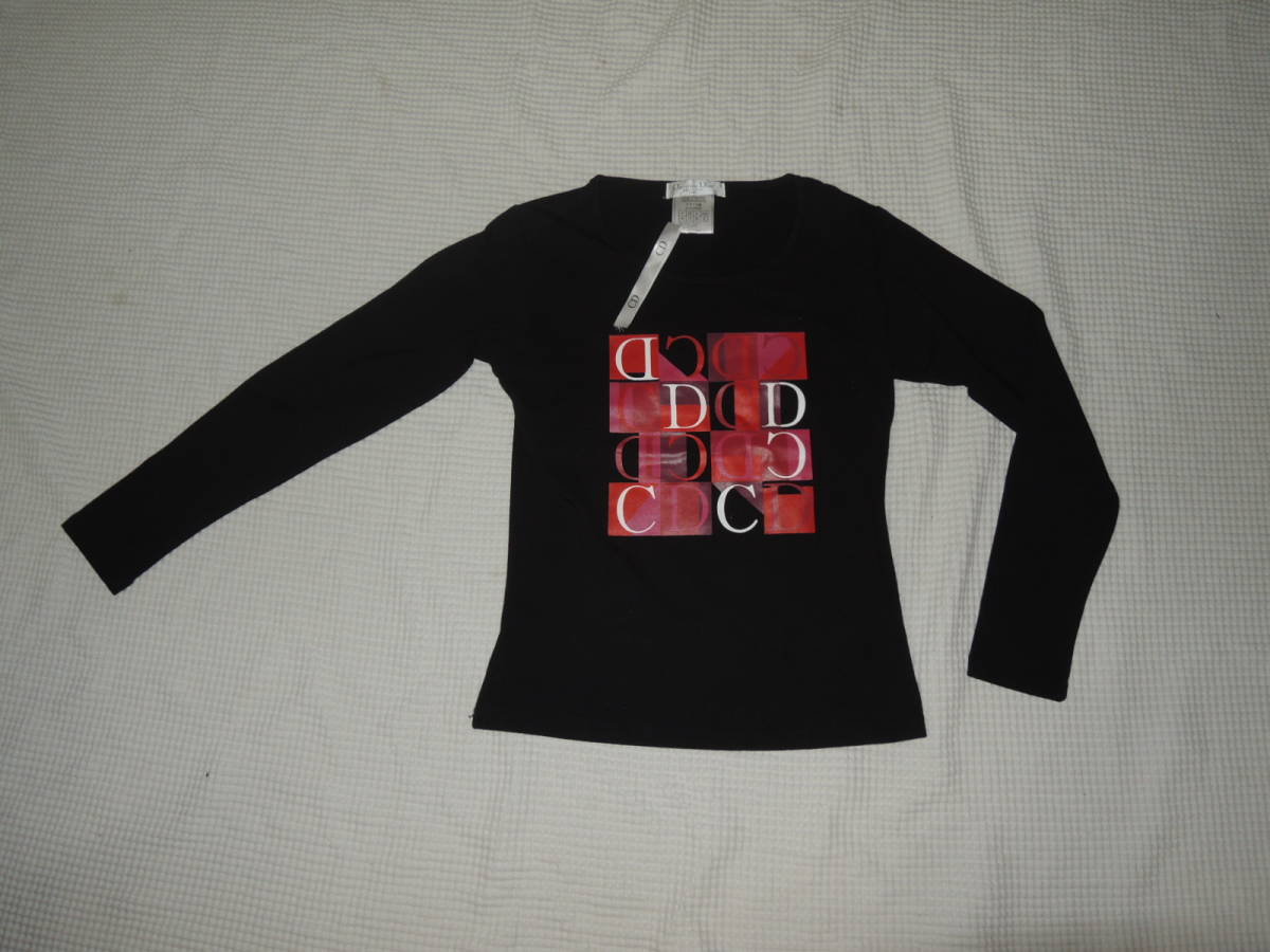 未使用☆クリスチャンディオール（Dior）長袖Tシャツ☆ストレッチ☆黒 