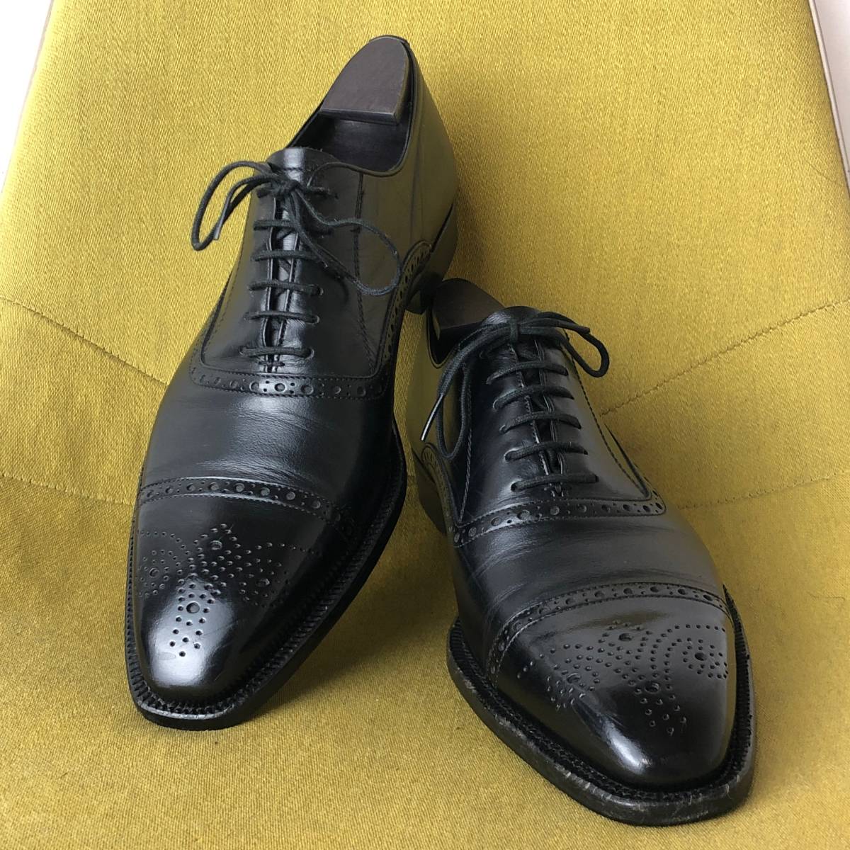 BURBERRY バーバリー 大塚製靴製 ウイングチップレザーシューズ 26.5 
