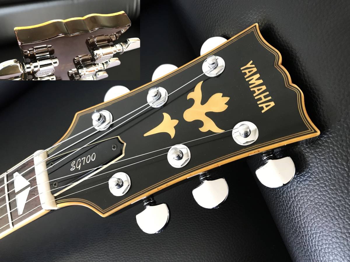 美品YAMAHA SG700ソフトケース付き ☆YAMAHA SG700 待望のディープブラウン 最初期型ラージヘッド 純正