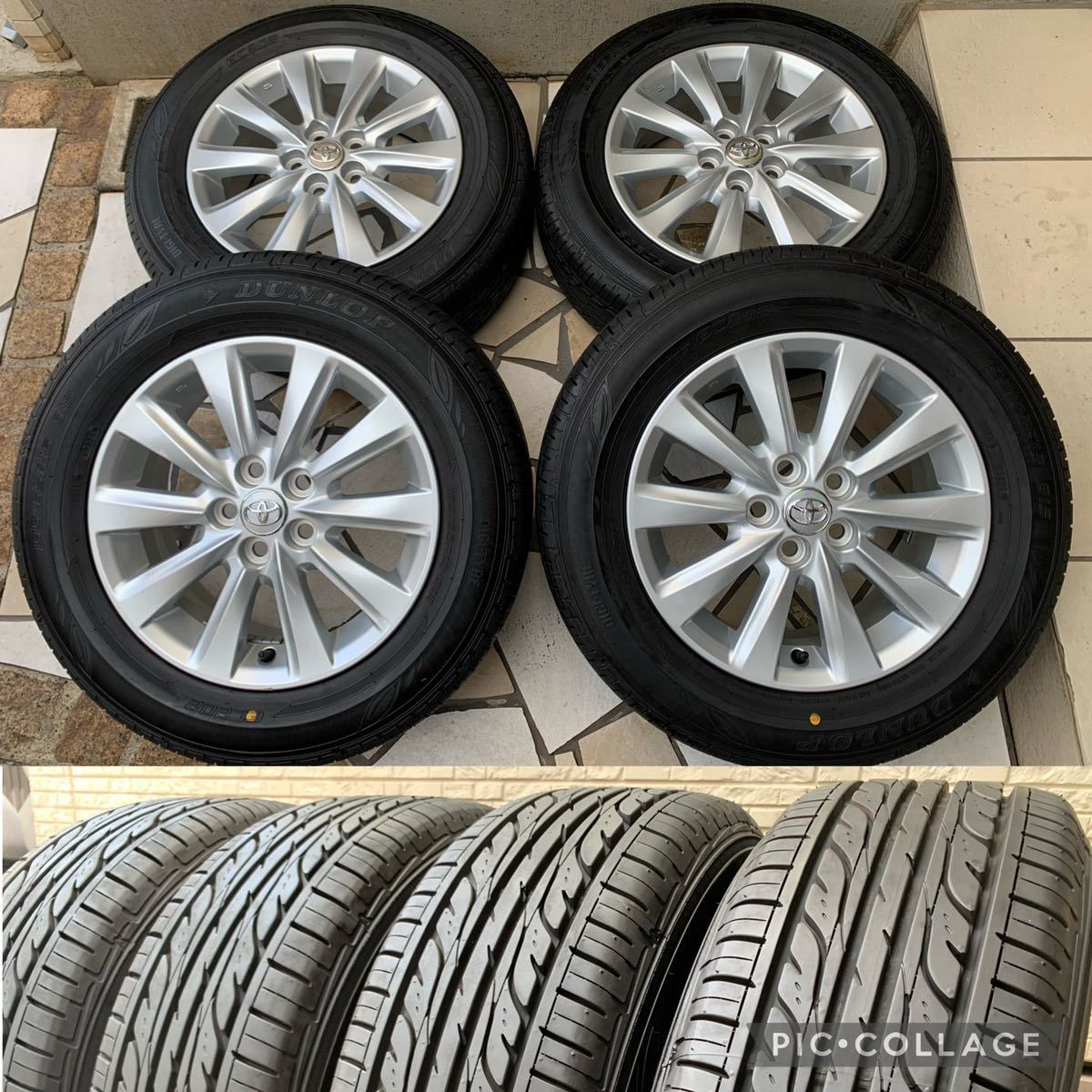 限定SALE，豊富な 2021年バリ山 195/65R15インチ トヨタ 純正 ウィッシュ イスト プリウス プレミオ シエンタ 5H-6J+45 PCD100 横浜手渡し可 4本セット(ラジアルタイヤ)｜売買されたオークション情報、yahooの商品情報 5穴