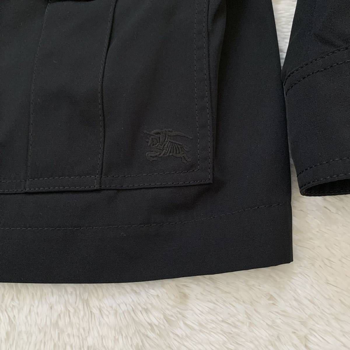 【美品】バーバリーブラックレーベル M-65 ミリタリージャケット ブルー系 L BURBERRY LABEL バーバリー BLACK ブラックレーベル M65 希少
