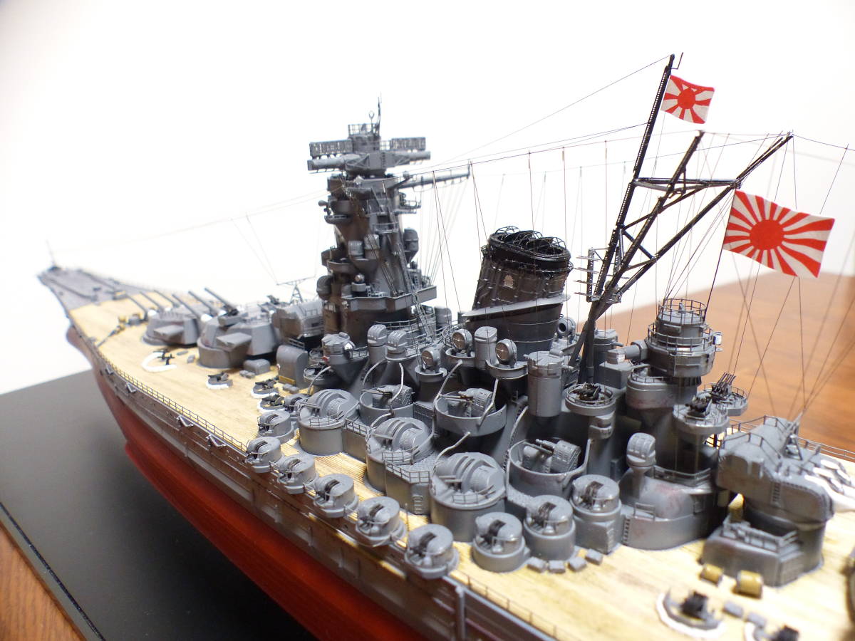 日本海軍 1⁄450 戦艦 大和 プラモデル 完成品 戦艦大和最終時精密模型