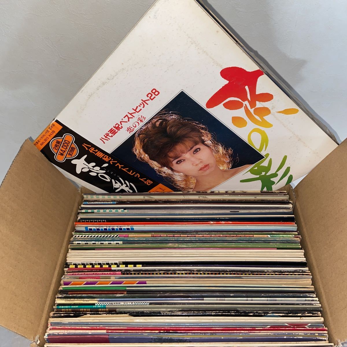 LP 演歌・歌謡曲まとめて24タイトル (2枚組を9タイトル含む) -八代亜紀 