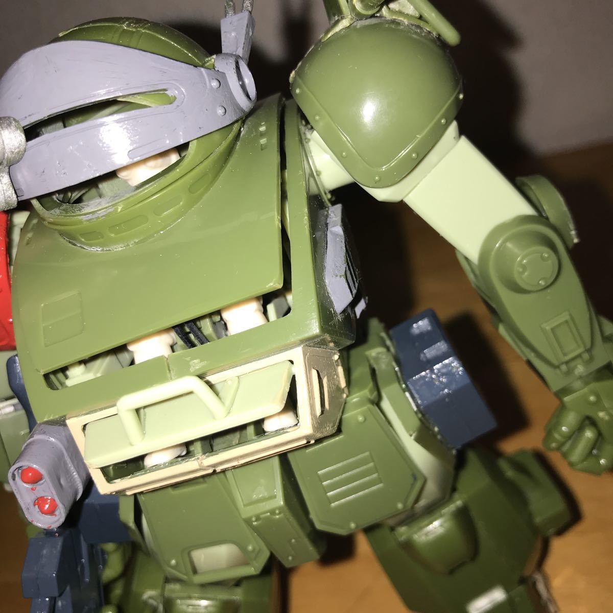 1&frasl;24 装甲騎兵ボトムズ スコープドッグ アーマードトルーパー ATM-09-STTC ウェーブ スコープドッグ・ターボカスタムの通販 ターボ | 1／24 ターボカスタム WAVE 塗装部屋を片付けていたら転倒させて壊したタカラ旧キット1&frasl;24スコープ アーマード ～その4 塗装