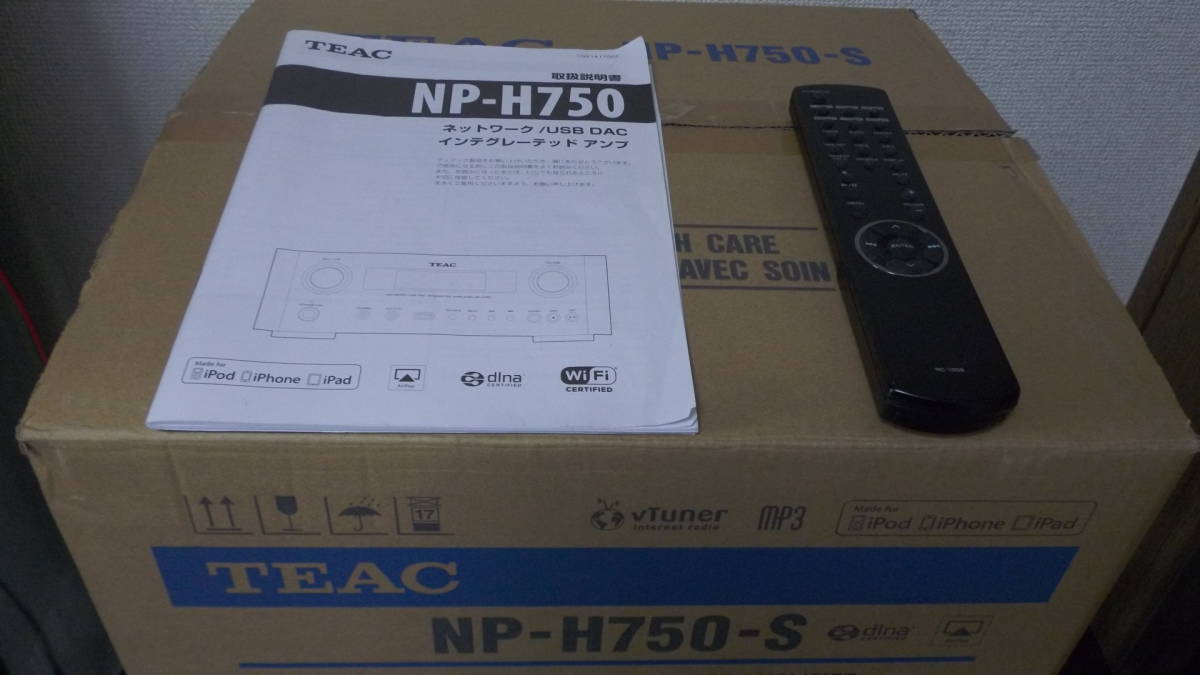 TEAC NP-H750 USB/ネットワーク対応 プリメインアンプ 付属品あり 動作