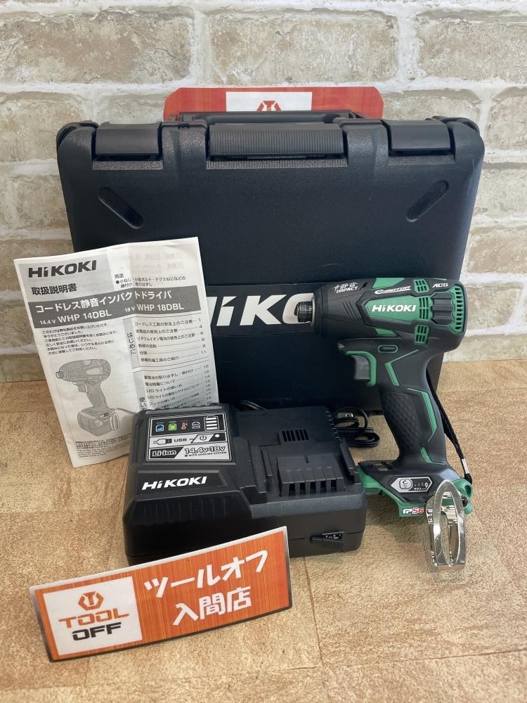  009 おすすめ商品 HiKOKI ハイコーキ コードレス静音インパクトドライバ WHP18DBL 本体+充電器(本体)｜売買されたオークション情報、yahooの商品情報をアーカイブ公開 - オークファン ドリルドライバー