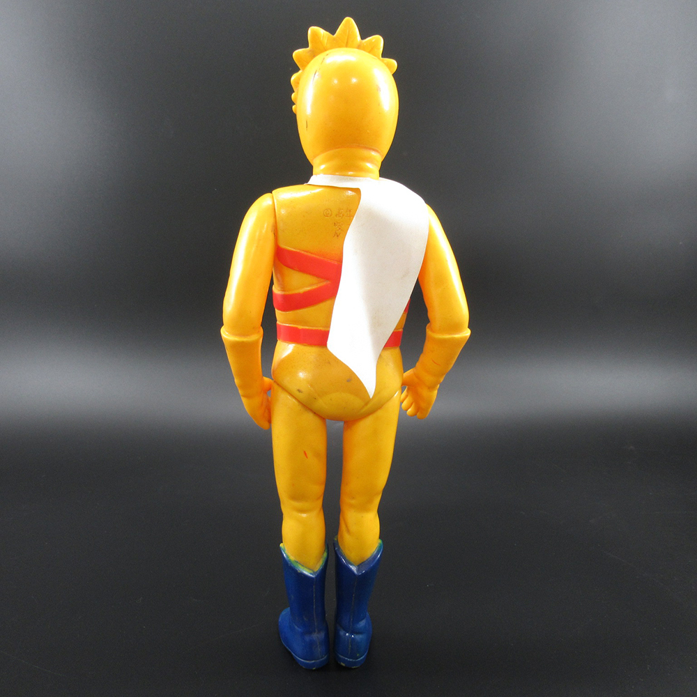 ☆タカトク レインボーマン 黄金の化身 ソフビ 人形 20cm弱 中古品 検