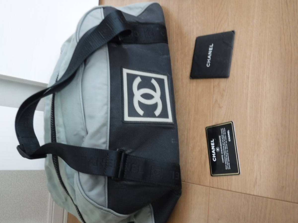 税不要特価 中美品!CHANEL シャネル スポーツライン 男女肩～OK 