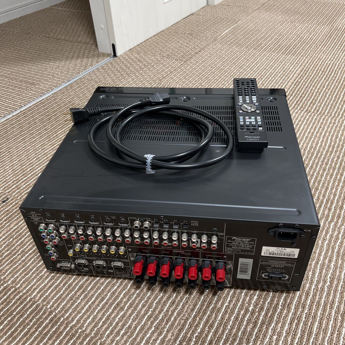 VSA-LX52 AVアンプ パイオニア 現状品Pioneer VSA-LX52の製品画像 公式