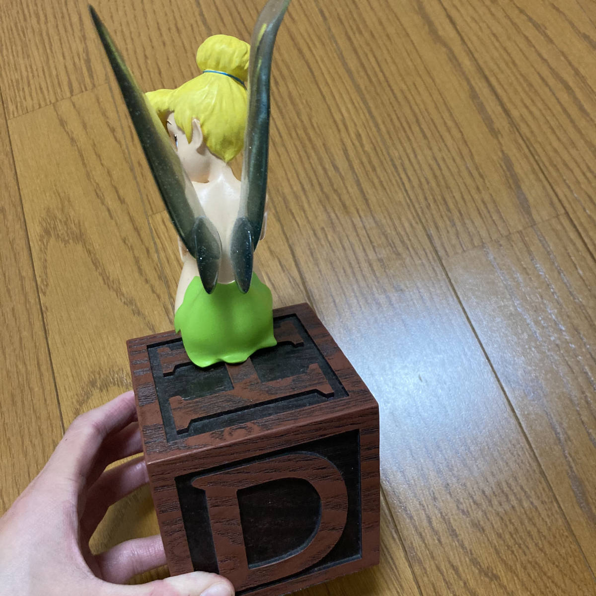 used 保管品 ティンカーベル 置物 Disney parks オリジナル 約570g