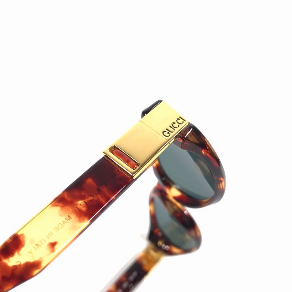 グッチ】本物 GUCCI サングラス ロゴ金具 GG 2411/S べっ甲調×カーキ