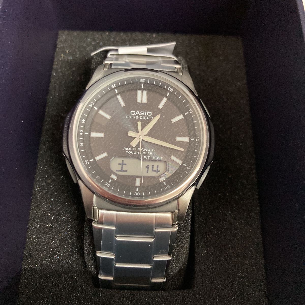 1円〜新品未使用 CASIO カシオ wave ceptor ウェーブセプター ソーラー 