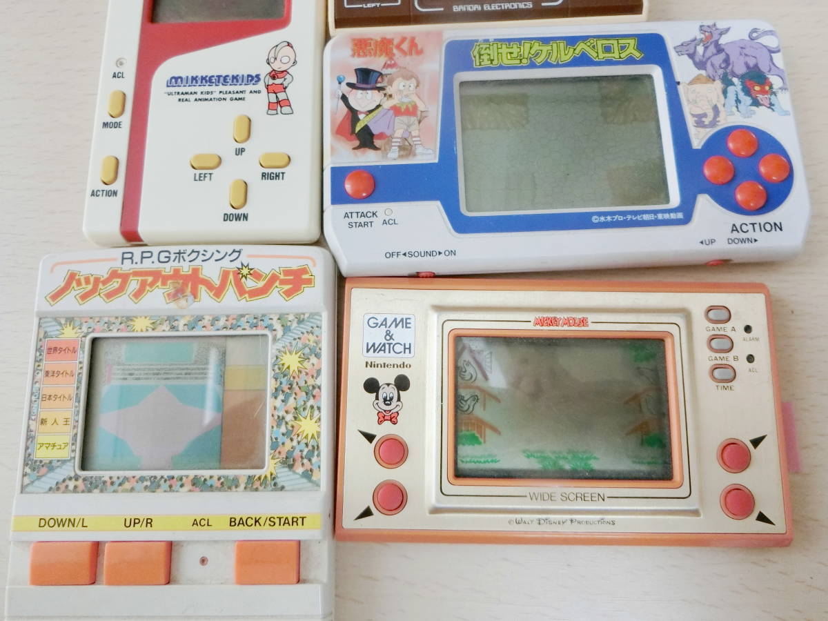 73 GAME＆WATCH ミッキーマウス/ノックアウトパンチ/影忍者/MIKKETKIDS 