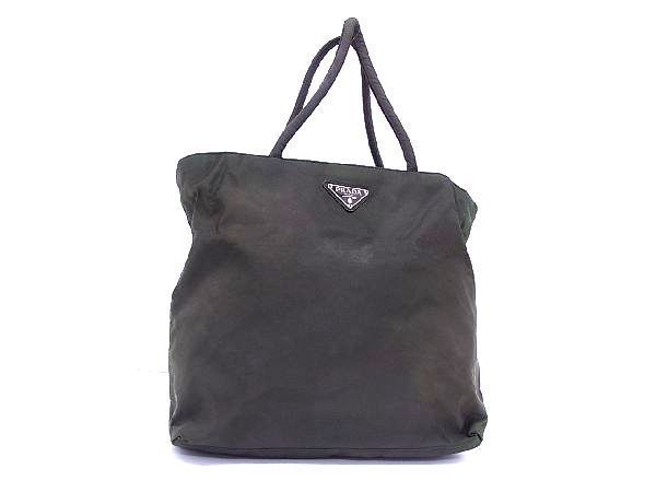 1円 PRADA プラダ テスートナイロン ハンドバッグ トートバッグ 手提げ