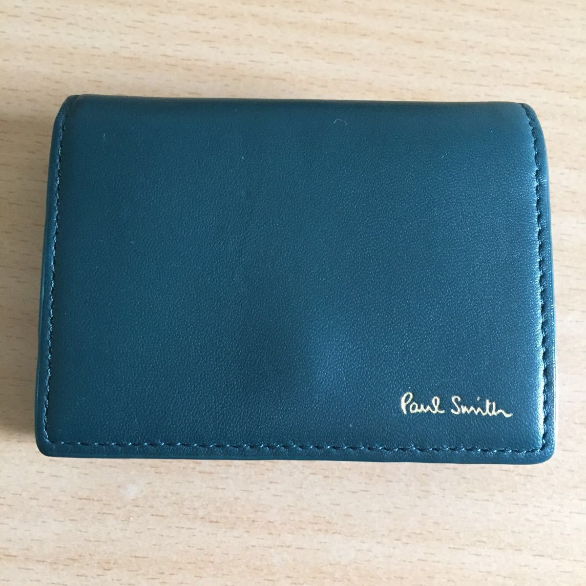 313-0166 Paul Smith ポール・スミス 三つ折り財布 緑 グリーン