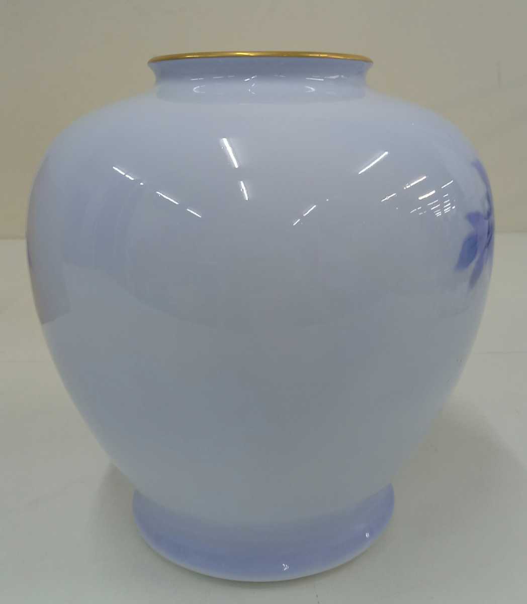 □D 美術有田焼 深川製磁 色絵花鳥紋花瓶 骨董 唐物 古玩 銅器 花器 花