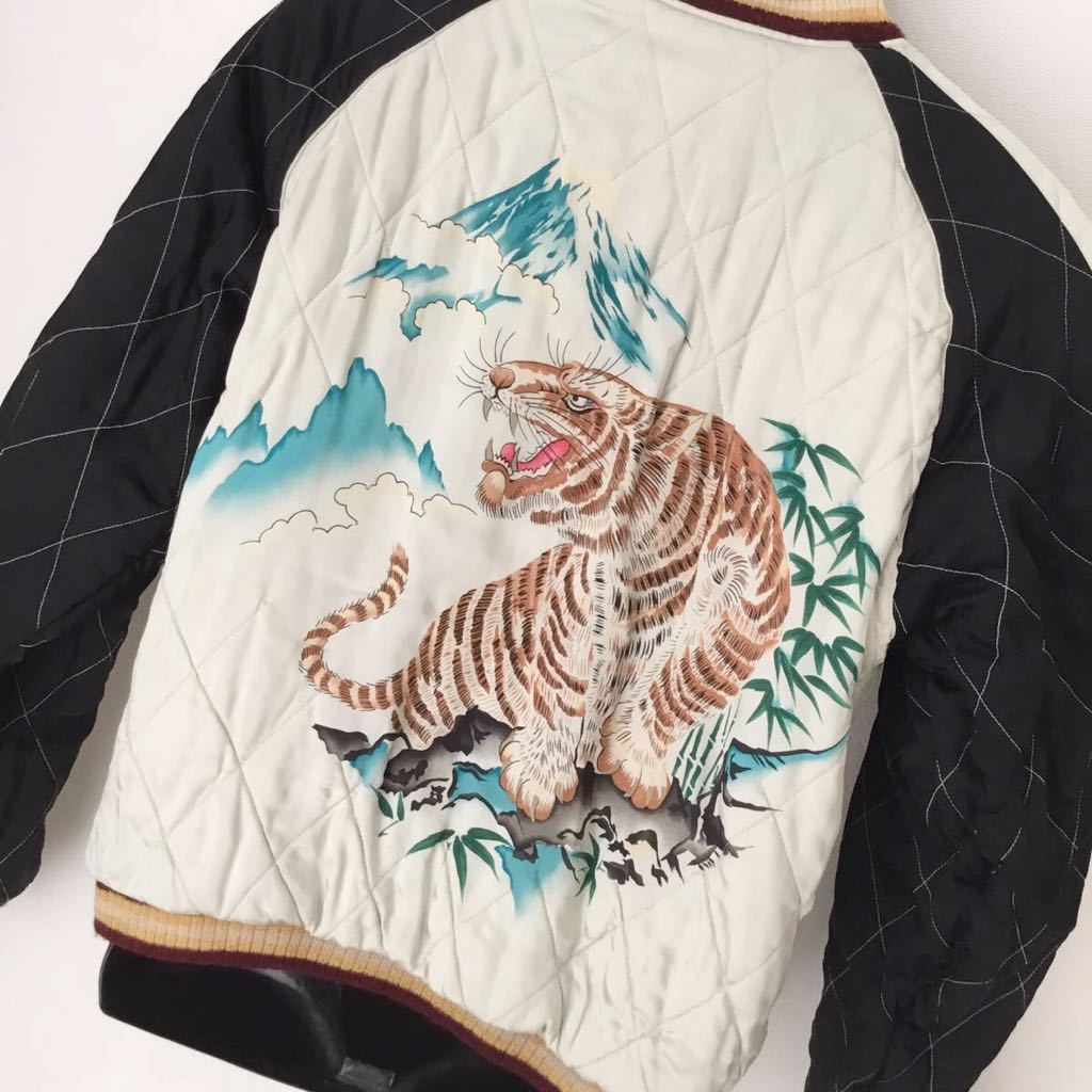 希少☆テーラー東洋☆港商☆SKULL&TIGER☆別珍/刺繍☆スカジャン 