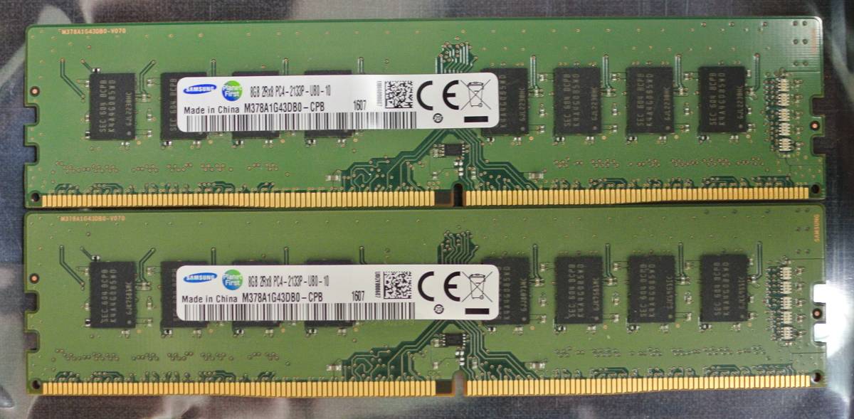 爆買い PC4-2133 8GBx2枚セット(DIMM)｜売買されたオークション情報、yahooの商品情報をアーカイブ公開 - オークファン DIMM