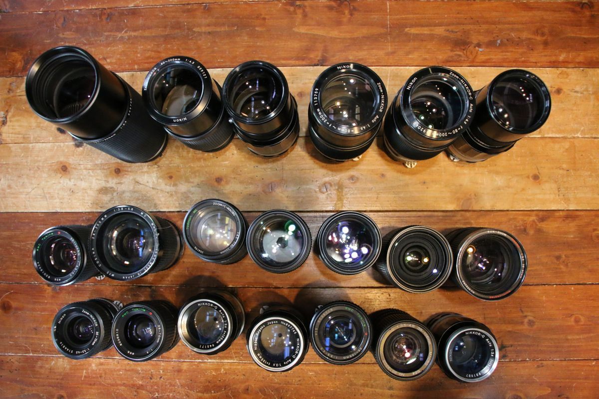 MFカメラ5台ジャンクセット ニコン Nikon MFレンズ ジャンクまとめ 20個 たくさん まとめ セット