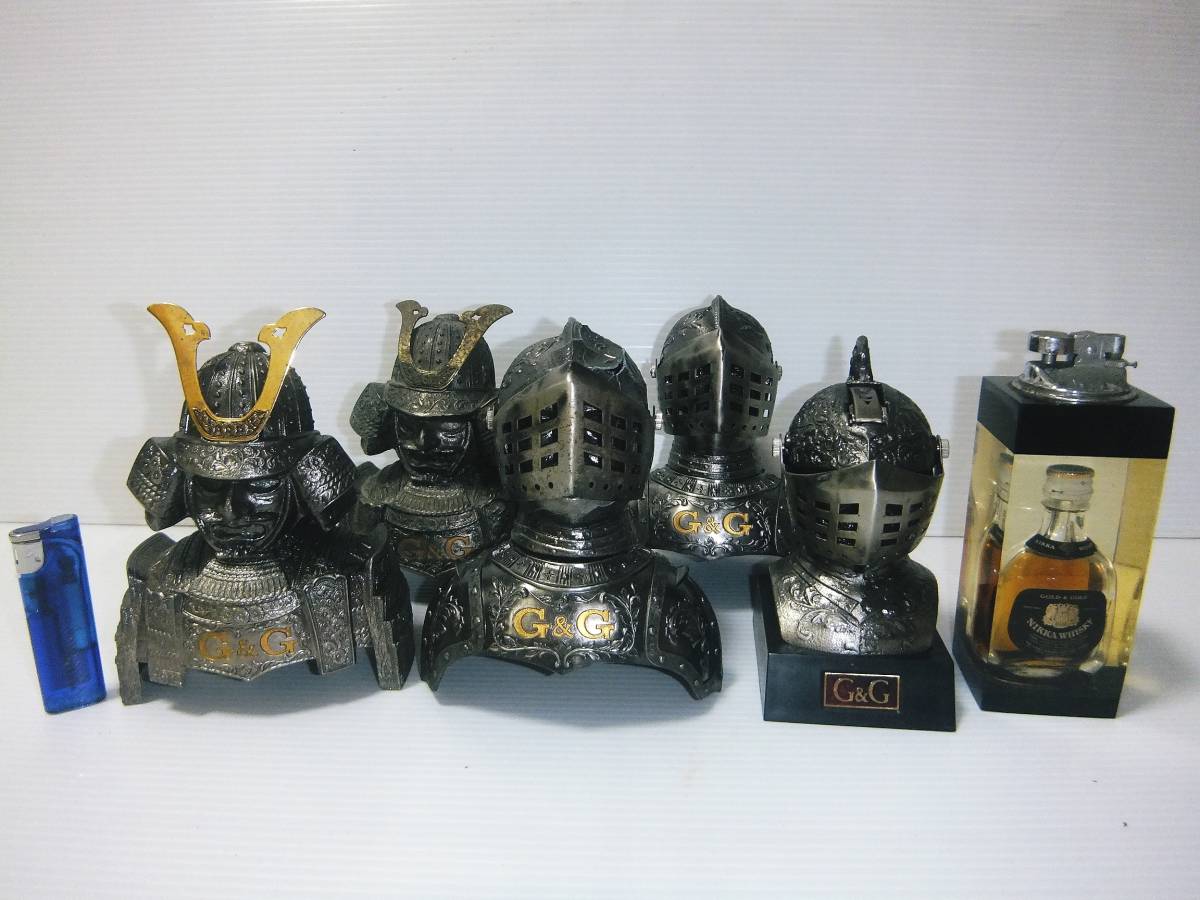NIKKA ウイスキー G&G ボトルカバー 武将 武田信玄 兜鎧 甲冑 西洋騎士