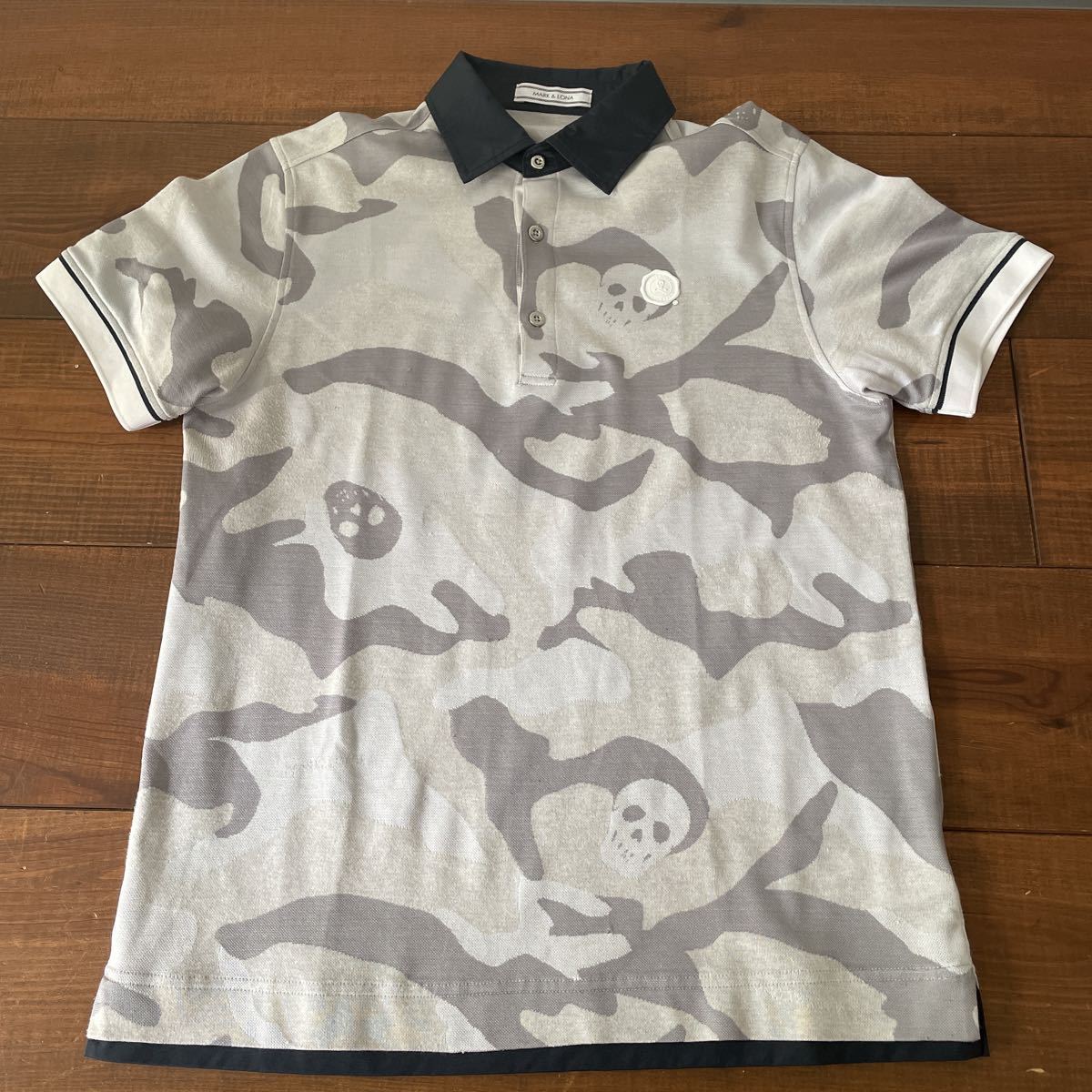 赤字超特価，得価 MARK&LONA ポロシャツ L グレー カモ柄(パーリーゲイツ)｜売買されたオークション情報、yahooの商品情報をアーカイブ公開 - オークファン シャツ