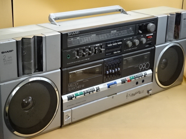 SHARP ステレオメロディー ラジカセ MR990 ジャンク 管理E-371