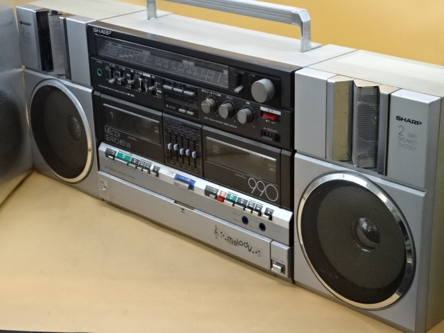 SHARP ステレオメロディー ラジカセ MR990 ジャンク 管理E-371