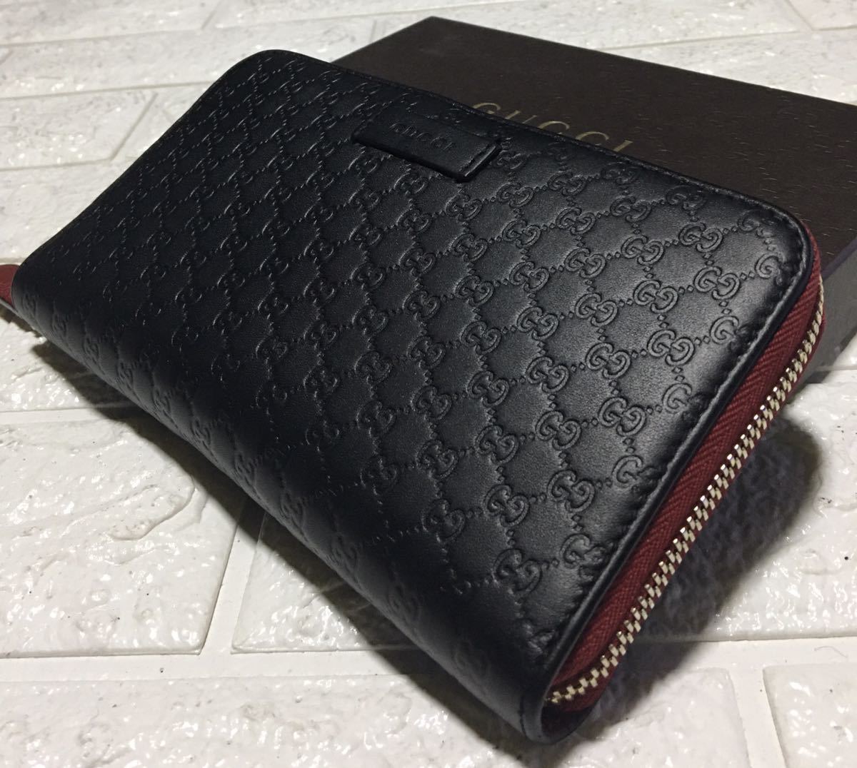 グッチ 長財布 ラウンドファスナー GUCCI 良品 マイクロGG レザー 星 ⭐️ スター 良品鑑定済み／グッチCUCCIマイクロGGラウンドファスナー／ シリアル - ✓良品 メンテ済み 長